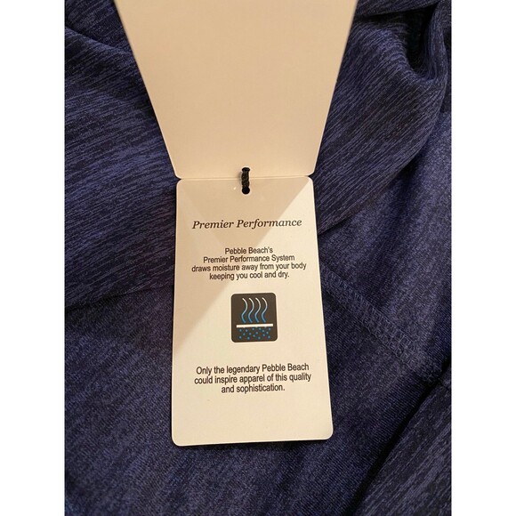 Pebble Beach Pullover Shirt  Activewear Performance Quarter Zip Size Medium NWT - Picture 9 of 10